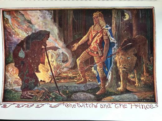 1922年 安德鲁·朗格《紫罗兰童话书》 多幅彩色与大量黑白插图 漆布精装32开 商品图9