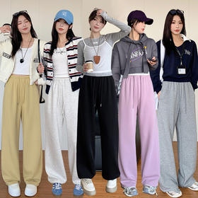 K.HIP 多巴胺王牌卫裤 2510 甄选定制细腻华棉；显高显瘦，慵懒松弛，经典百搭，造型感满满；元气多巴胺色系，束脚/直筒，一裤两穿，随意变化造型