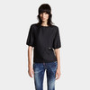 DSQUARED2 女士字母徽标贴片真丝圆领短袖T恤 黑色 S75NC1108 D35139 900 商品缩略图2