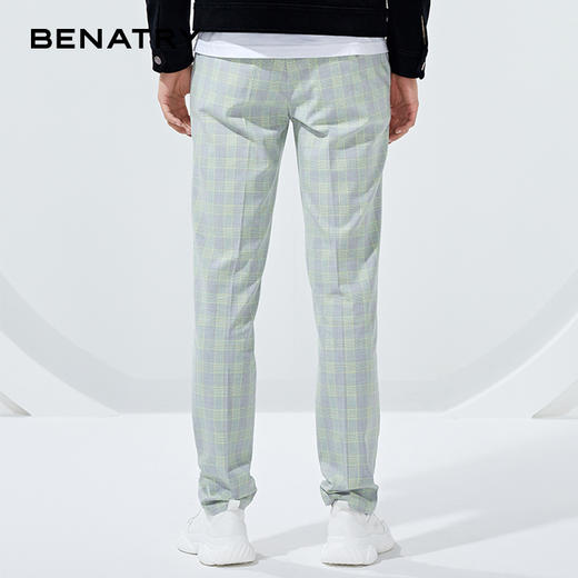 贝纳川男士格子西裤100026014313 商品图4