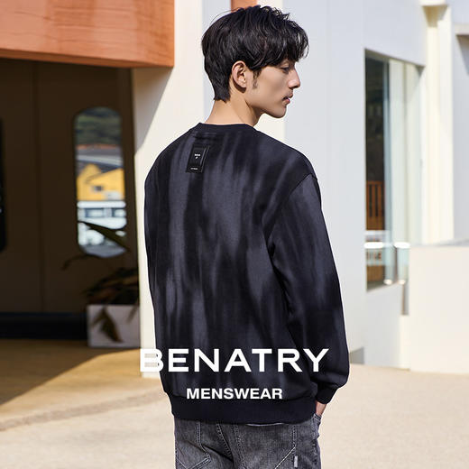 贝纳川水墨印染圆领男士卫衣ECT124003 商品图2