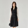 【高货sh】全新升级【铂金会员358/天猫479/差价121】(04853) 洛诗琳春季黑色西装领拼接收腰法式气质通勤中长款连衣裙 商品缩略图1