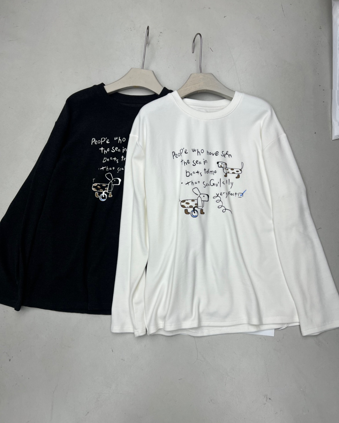 【门店同款】ENJOY冬季磨毛字母卡通T 160363847