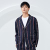 贝纳川竖条纹休闲时尚男士西服100025013776 商品缩略图0