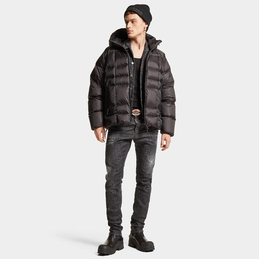 DSQUARED2 男士 Cool Guy  徽标标签棉质牛仔裤 黑色 S74LB1578 S30357 900 商品图2