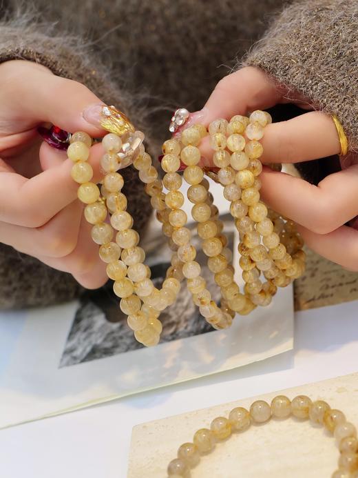 招财助事业·8mm金发晶水晶手串（3-5天左右） 商品图1