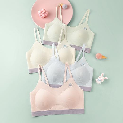 青梅物语 少女文胸(2件装)  一阶段女童内衣（7-12岁）二阶段少女内衣（12-16岁）初中生发育期运动背心少女文胸 商品图4