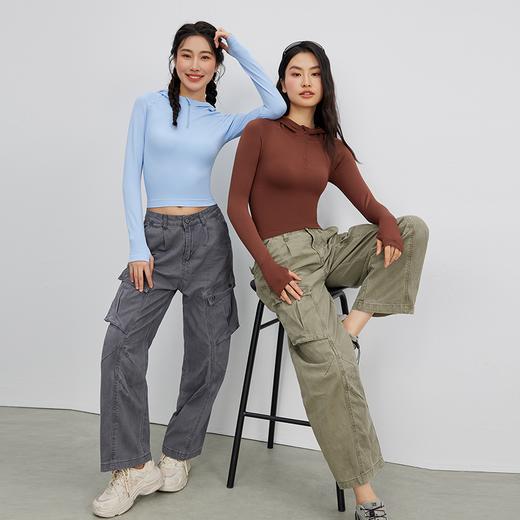 Neverme连帽半拉链瑜伽服ST6930 商品图4