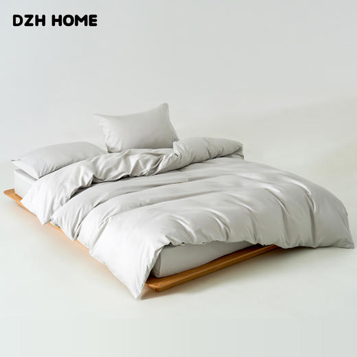 长绒棉四件套 | 云锦系列珍珠灰 60s新疆长绒棉被套组4件套 活性印染细腻光泽 吸湿透气贴心呵护 商品图0