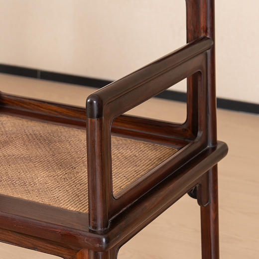 清 红木圈口靠背玫瑰椅成堂（一堂四只） 商品图2