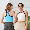 【固定杯】2025新款撞色高弹运动内衣女防震健身文胸瑜伽服背心 MG WX2436 商品缩略图2