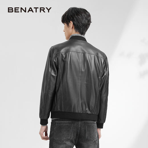 贝纳川休闲男士夹克式皮衣ECK406001402 商品图3