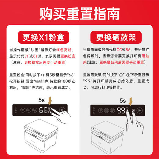 绘威适用X1打印机墨盒易加粉粉盒2500页/支 X1粉盒 F-1500墨粉盒 PixLab X1/B5打印机墨盒 X1粉盒 大容量4支装 商品图4