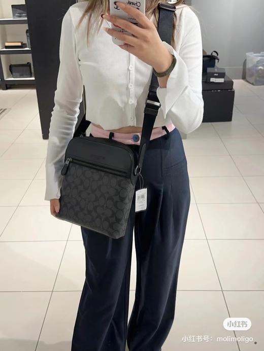 D021422直男b备款进口牛皮男士邮差包这个必须种草 商品图1