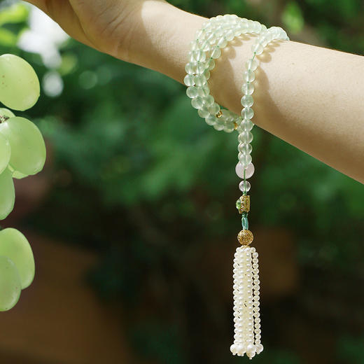 桃红映柳·绿葡萄石治愈首饰 | 好望角的“祖母绿”，青蛇年希望之石，爱的象征 商品图2