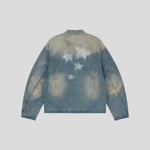 GOODBAI GOODEES梦幻星星印花水洗牛仔夹克 商品图2