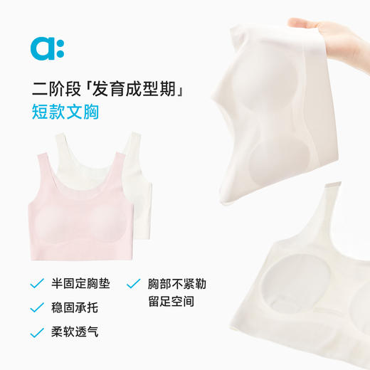 【粉丝专属】allblu幼岚儿童内衣发育期小学生女童背心文胸一二阶段少女文胸 商品图2