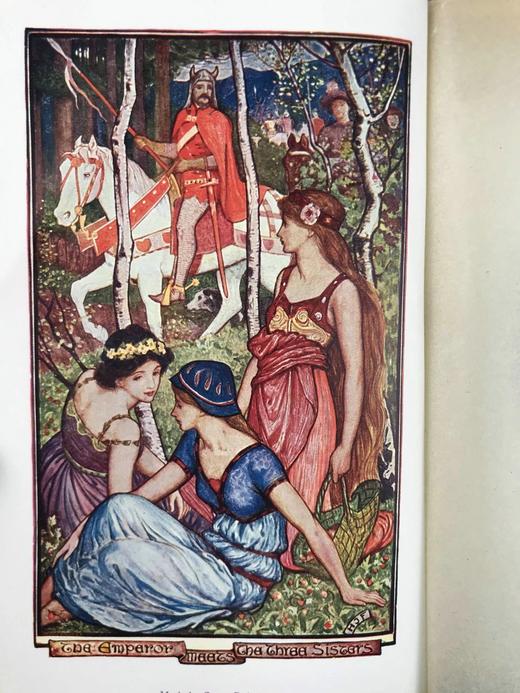 1922年 安德鲁·朗格《紫罗兰童话书》 多幅彩色与大量黑白插图 漆布精装32开 商品图2