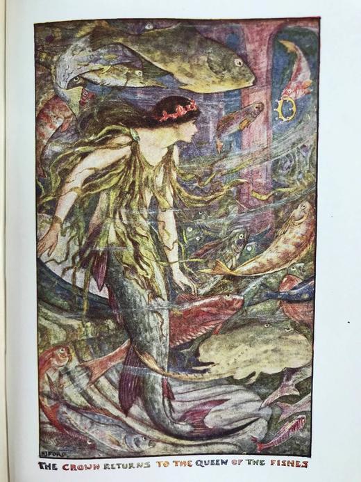 1922年 安德鲁·朗格《橙色童话书》 8幅彩色与大量黑白插图 漆布精装32开 商品图9