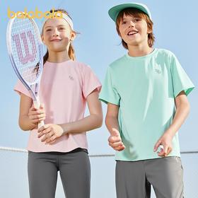 【爆品主推】巴拉巴拉童装女童t恤2025新款儿童夏装短袖大童运动速干上衣舒适