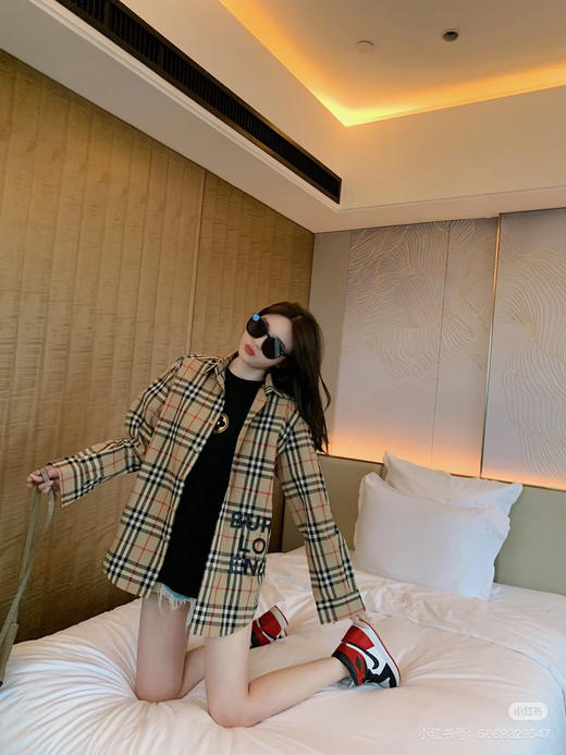 BURBERRY 字母胶印长袖衬衫 商品图9