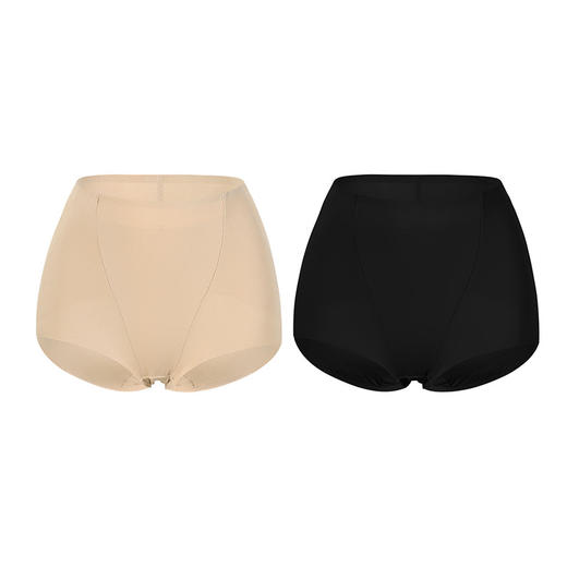 【特价捡漏】官网360！2条装 双层无痕收腹提臀女内裤两条装 高腰柔弹棉裆舒适透气三角裤 商品图6