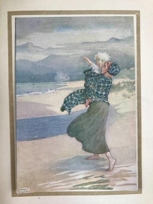 1913年 诗中的童真 8幅彩色与大量黑白插图 漆布精装32开 商品图7