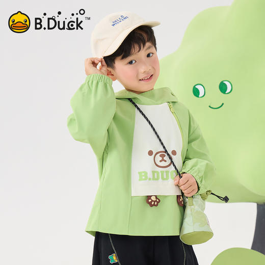 B.Duck小黄鸭童装女童外套休闲上衣春季户外款105-150 BF1611031 商品图2