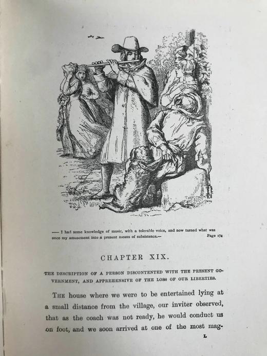 1909年 戈德史密斯《威克菲尔德牧师》 32幅插图 漆布精装32开 商品图6