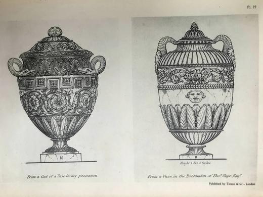 1921年 古代花瓶、三脚架、烛台等收藏集：来自各大博物馆和私人收藏的珍品 120余幅插图 漆布精装32开 商品图8