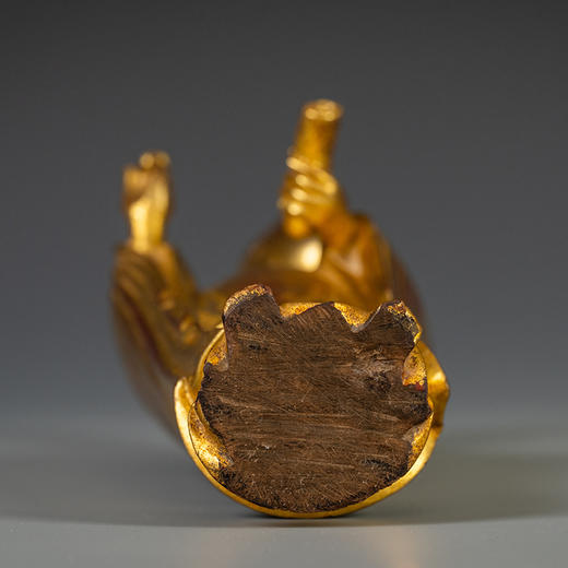 清 紫檀木漆金仕女像 商品图3