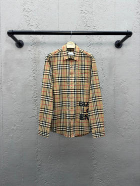 BURBERRY 字母胶印长袖衬衫