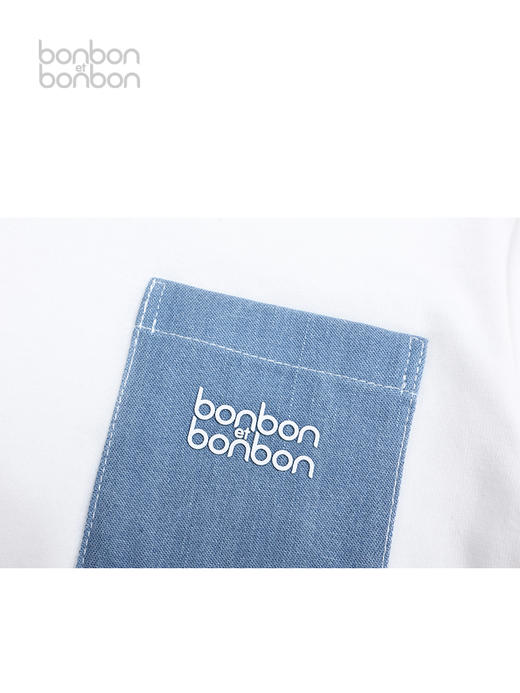 简约贴袋T恤 商品图2