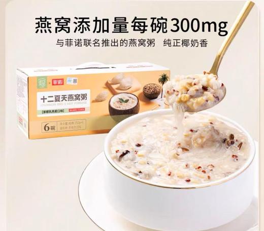 十二夏天厚椰乳燕窝粥（252g x 6） 商品图0