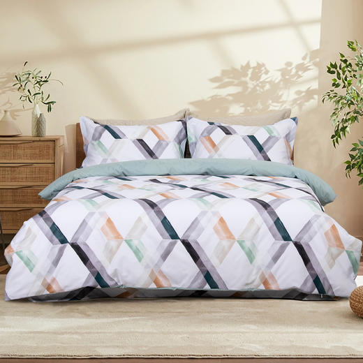 60S纯棉贡缎印花四件套-碧落 商品图0