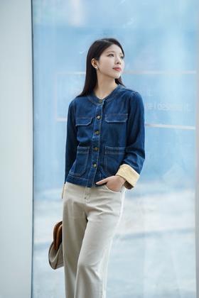 臣禾	新中式牛仔外套（袖口拼接）	JZ251010275