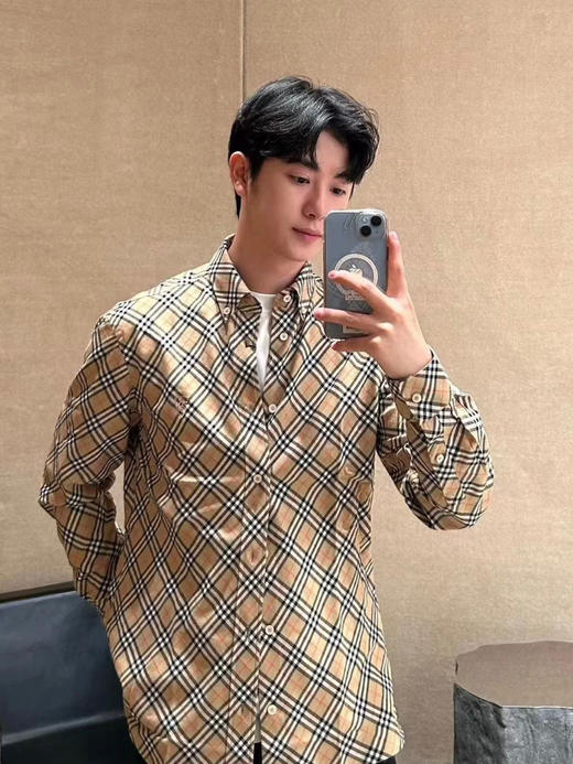 新品BBR 2024FW 新款法兰绒格子衬衫 商品图2