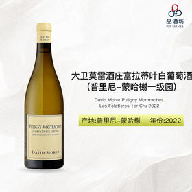 2022 David Moret Puligny Montrachet Les Folatieres 1er Cru  大卫莫雷酒庄富拉蒂叶（普里尼-蒙哈榭一级园）白葡萄酒