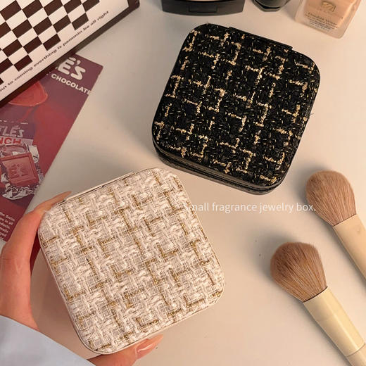 「精致又能装！便携设计」首饰收纳盒精致项链戒指耳钉防氧化饰品首饰盒新款便携式收纳整理 商品图0
