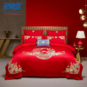 【云粉节】10楼 安睡宝 全棉绣花婚庆六件套-玉锦良缘 吊牌价6999~7599元  活动价2799~2999元