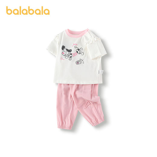 【限时秒杀】巴拉巴拉宝宝短袖套装男婴儿夏装女童洋气衣服2025新款可爱时尚潮 商品图4