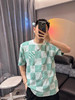 LOUIS VUITTON 绿棋盘格提花短袖t恤 商品缩略图6