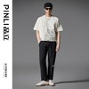 PINLI品立2025春季新款男士字母章仔绣休闲直筒长裤潮GD251117029 商品缩略图2