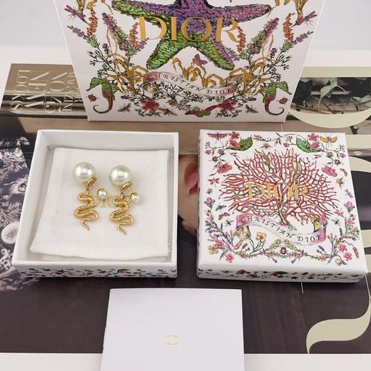 迪奥25年限定生肖款蛇年限定耳钉幸运灵蛇耳钉（XJ） 商品图0