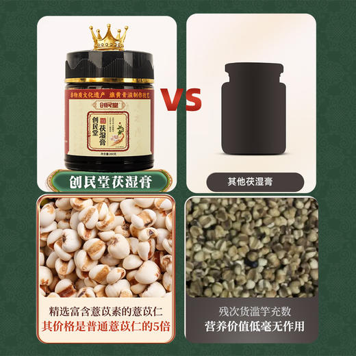 创民堂茯湿膏滋补伏湿膏创明堂养生草本膏创名堂茯诗膏官方旗舰店 商品图2