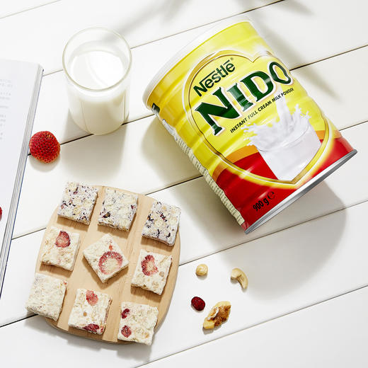 【保税仓】英国雀巢nido 奶粉成人奶粉 全脂 速溶高钙牛奶粉冲饮900g/罐 商品图1