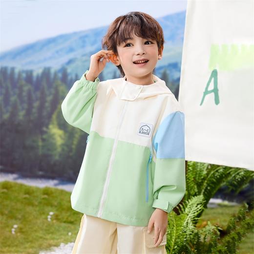 B.Duck小黄鸭童装男童连帽外套撞色户外春装90-130 BF1611061 商品图4