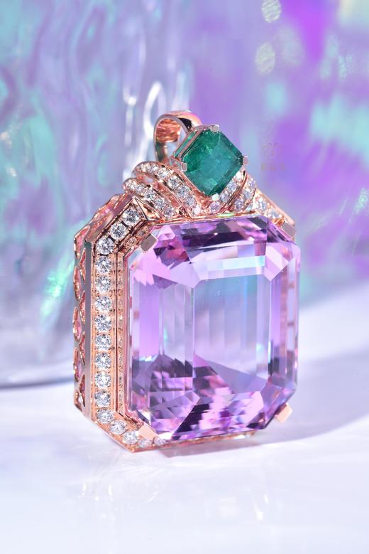 【紫色梦想】紫锂辉石镶钻坠CB12411070 商品图3