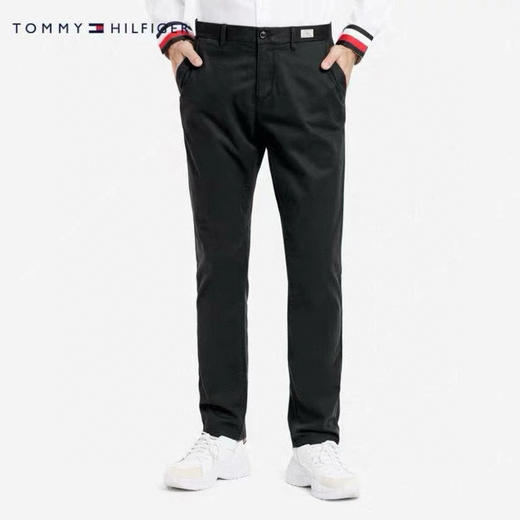 T0MMY 经典纯色微弹直筒休闲长裤 商品图0