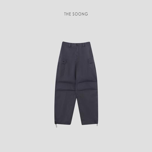 THESOONG"松弛新章"100%棉舒适呼吸感抽绳收脚中腰休闲裤HWKZ6480 商品图6